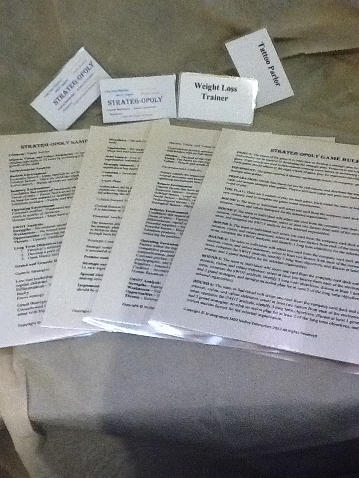 Strateg-opoly Game Rules and Company Cards